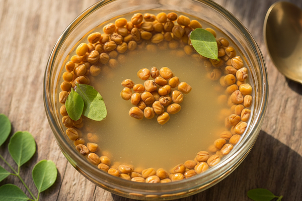 Fenugreek (methi) 10g soaked overnight - Reduces fasting glucose by 13.7 mg/dL