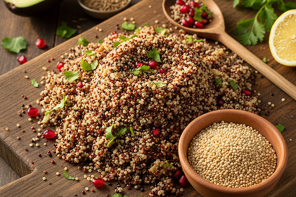 Quinoa - Complete protein, low GI, versatile