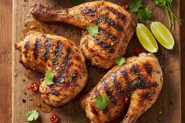 Grilled chicken with cumin and coriander