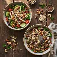Nuts and seeds in salads