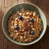 Oatmeal with flaxseeds