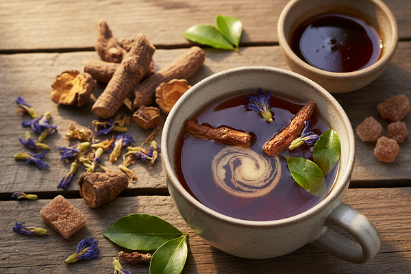 Jatamansi tea - tikta, madhura rasa, calming