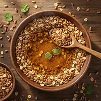 Ghee with whole grains