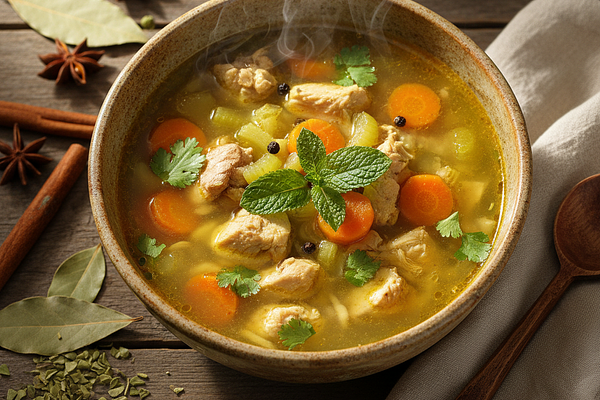 Chicken soup - Warming, grounding, easy to digest