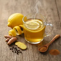 Warm lemon water