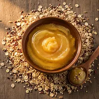 Ghee with whole grains