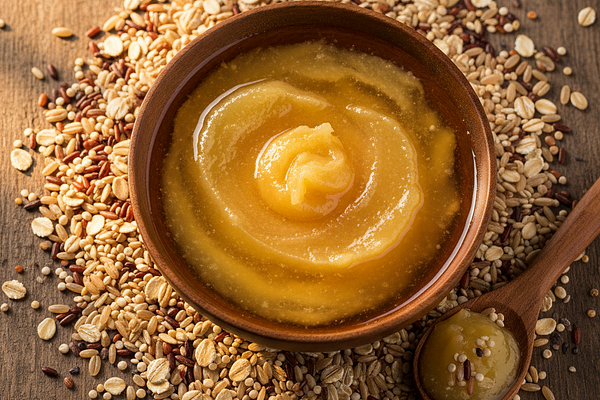 Ghee with whole grains