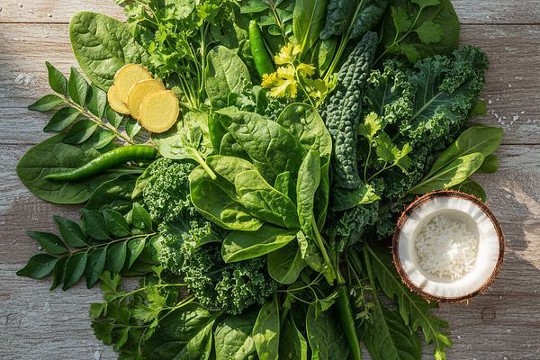 Green leafy vegetables
