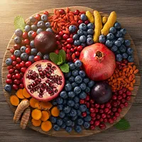 Blueberries and antioxidant fruits