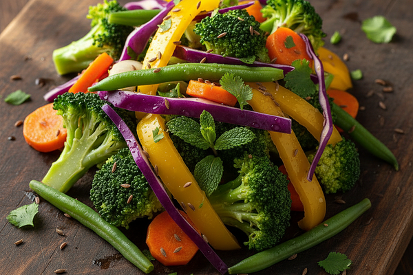 Steamed vegetables