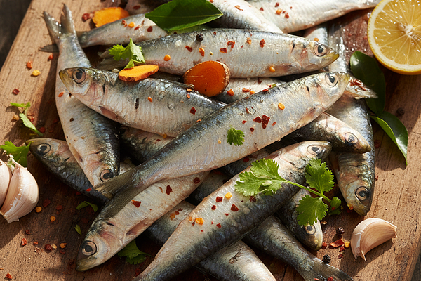 Sardines - Small fish, low mercury, high calcium