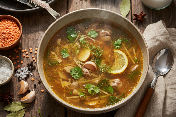 Fish bone broth - Minerals for bone health, easy to digest