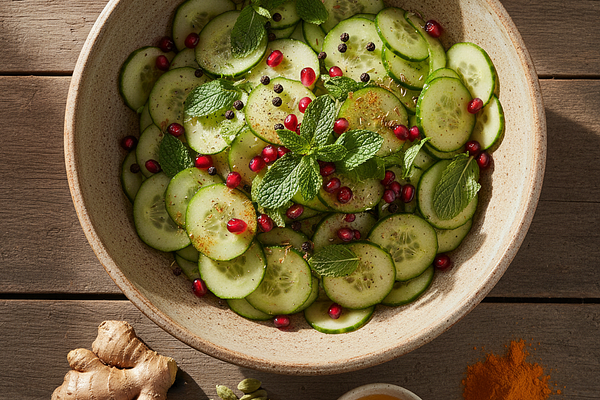 Cucumber and mint salad
