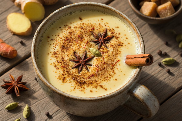 Warm spiced milk