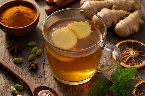 Ginger honey tea