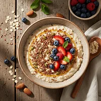 Oatmeal with flaxseeds