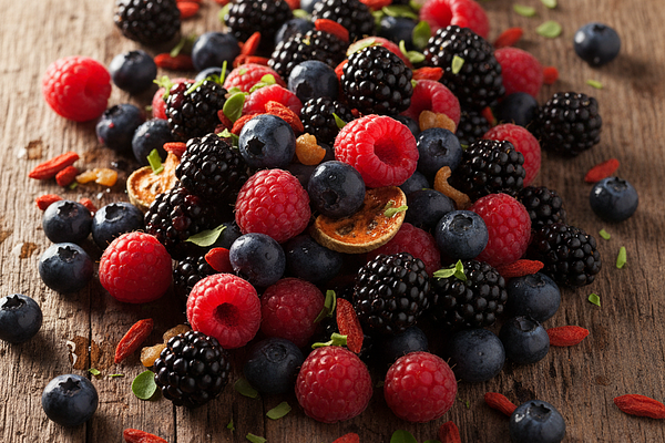 Antioxidant-rich berries