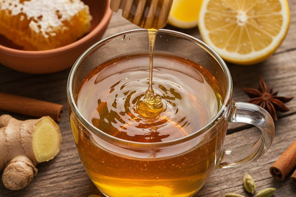 Warm water with honey