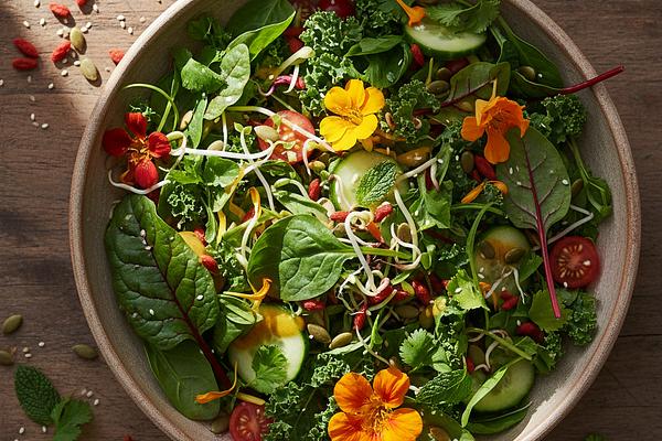 Leafy greens salad