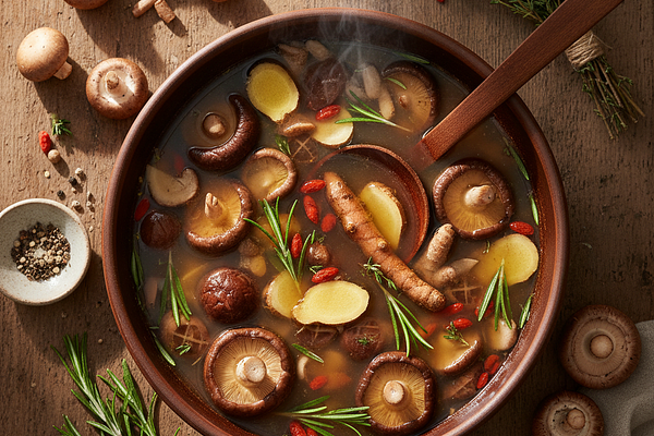 Mushroom broth