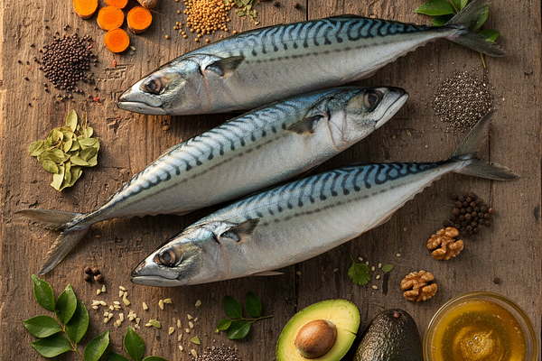 Mackerel - High DHA content, brain protective