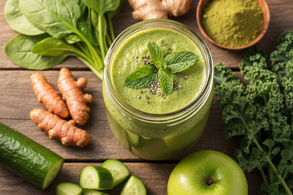 Fresh vegetable smoothie