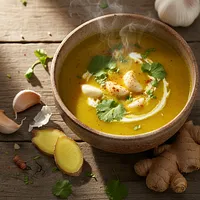 Garlic and ginger soup