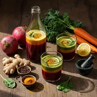 Fresh vegetable juice