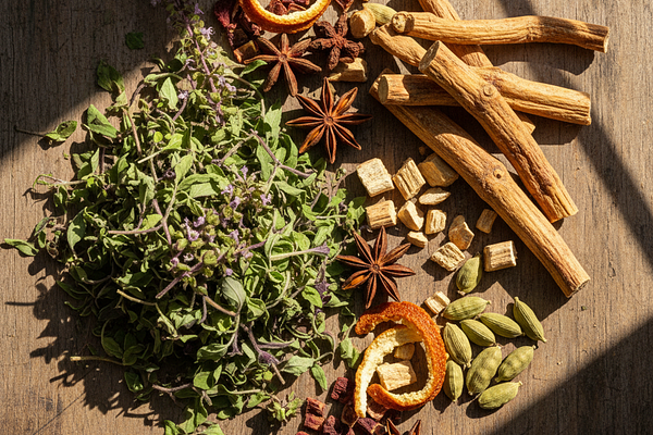 Herbal teas (tulsi, licorice)