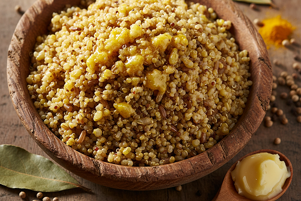 Whole grains with ghee