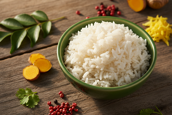 White rice in moderation