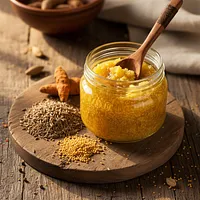 Ghee with grains