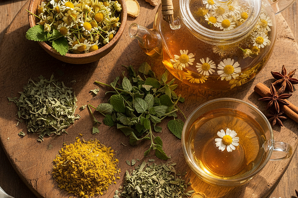 Herbal teas (chamomile)