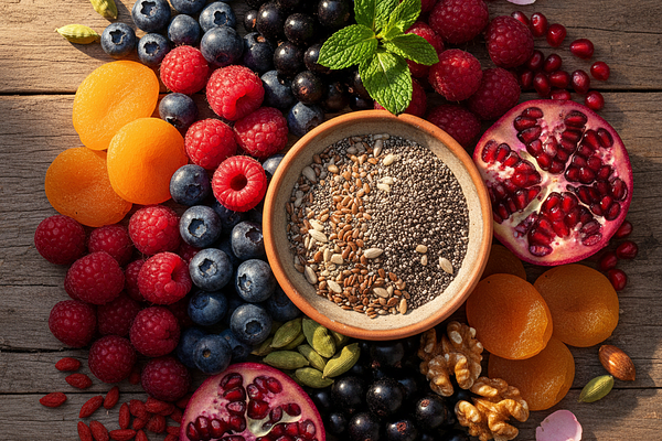 Berries and antioxidant fruits