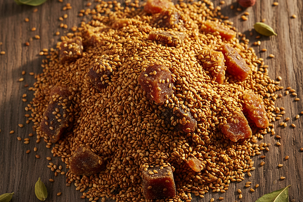 Sesame seeds with jaggery