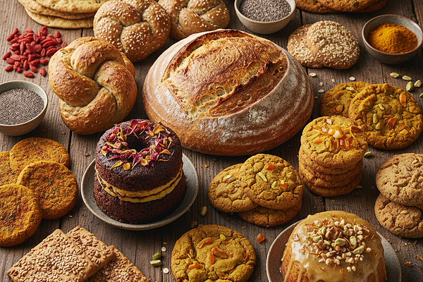 All bakery items - Breads, biscuits, cookies, cakes