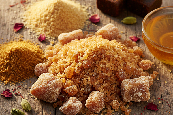 Refined sugar (khanda) in all forms - madhura guru guna