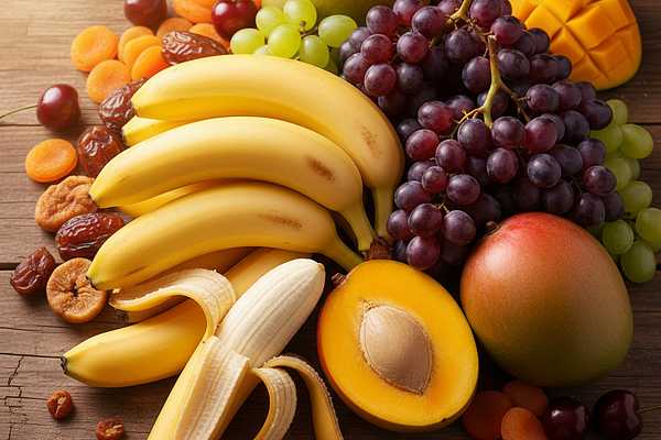 Sweet fruits in excess - Bananas, grapes, mangoes, high GI fruits