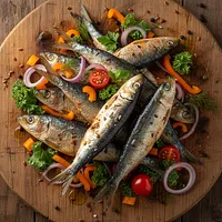 Sardines with bones