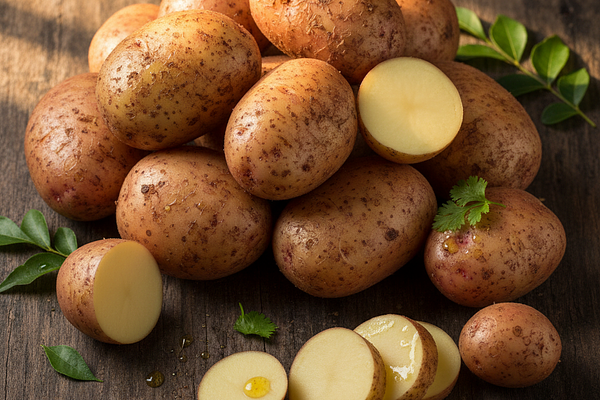 Potatoes (aluka) - guru madhura rasa, high GI starch