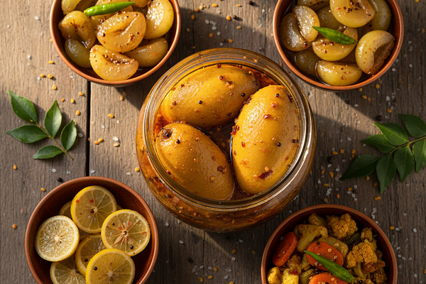 Pickled foods - lavana, amla rasa