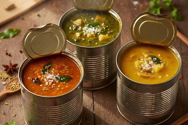 Canned soups with high sodium - lavana rasa