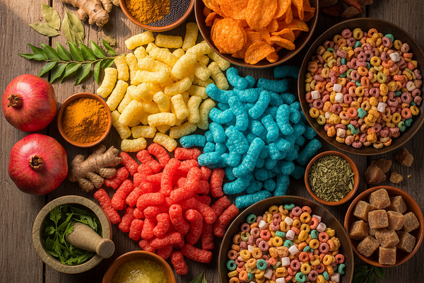 Processed foods with additives