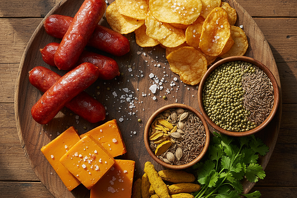 High sodium processed foods