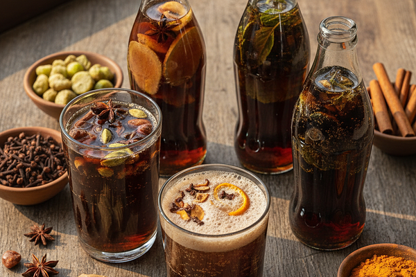 Dark colas and sodas