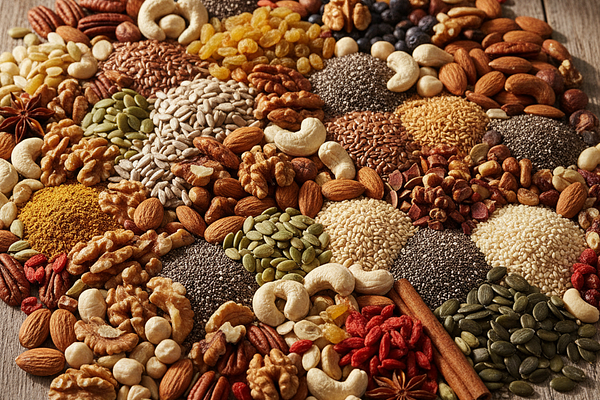 Nuts and seeds in excess