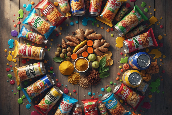 Processed foods with chemicals