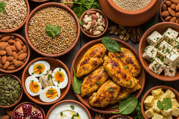 High-protein foods in excess