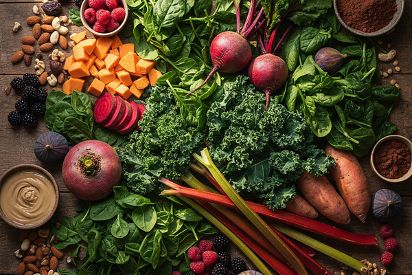 Oxalate-rich foods in excess