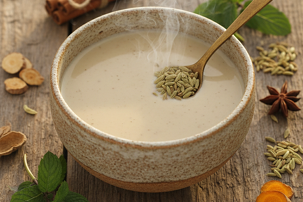 Ashwagandha Cooling Milk with Fennel
